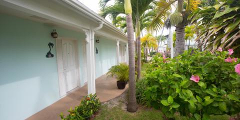 Outside rooms of Conch Inn