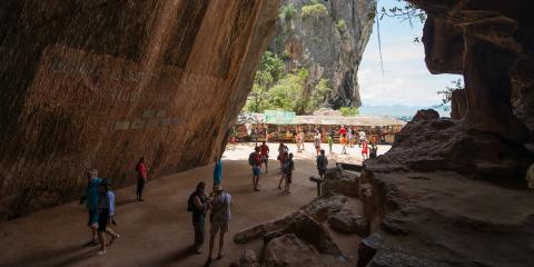 Cave exploring in Thailand
